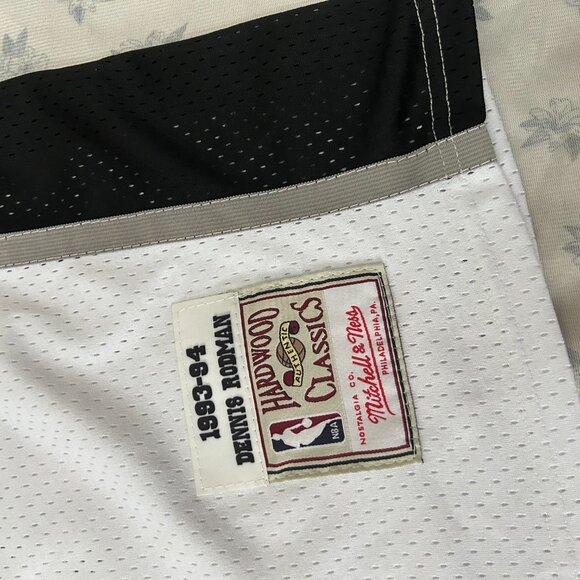 NBA Dennis Rodman White San Antonio Spurs #10 Jersey - Picture 2 of 6